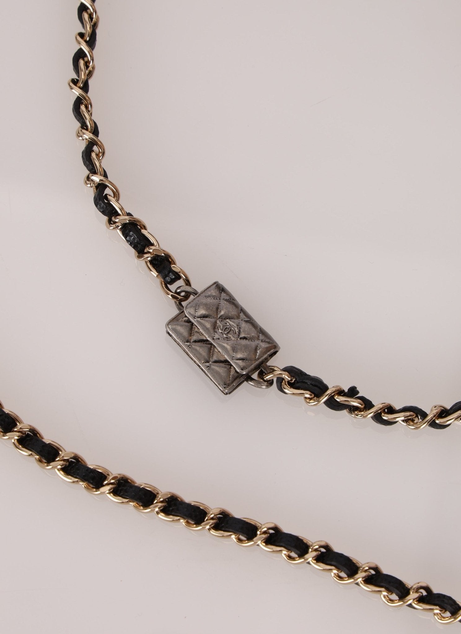 Chanel 2021 Caviar Classic Flap Charms Cardholder on Chain - FashioNica