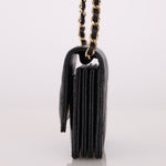 Chanel 2021 Caviar Classic Flap Charms Cardholder on Chain - FashioNica