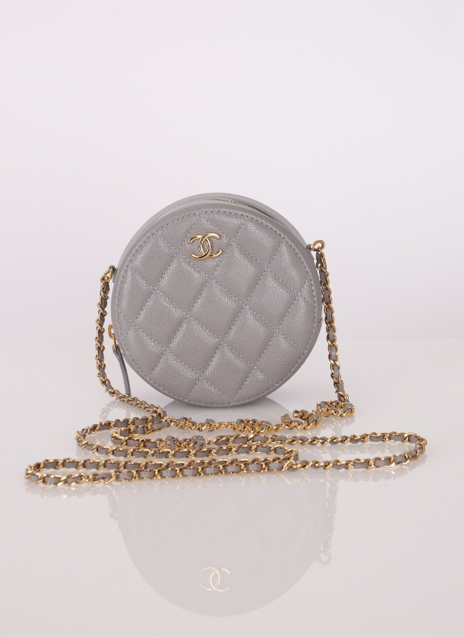 Chanel 2021 Caviar Coco Round Crossbody - FashioNica