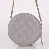 Chanel 2021 Caviar Coco Round Crossbody - FashioNica