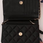 Chanel 2021 Caviar Mini Wallet on Chain - FashioNica