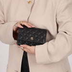 Chanel 2021 Caviar Mini Wallet on Chain - FashioNica