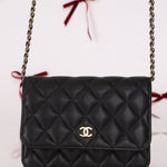 Chanel 2021 Caviar Mini Wallet on Chain - FashioNica