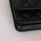 Chanel 2021 Caviar Mini Wallet on Chain - FashioNica