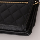 Chanel 2021 Caviar Mini Wallet on Chain - FashioNica