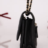 Chanel 2021 Caviar Mini Wallet on Chain - FashioNica