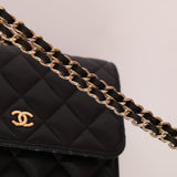 Chanel 2021 Caviar Mini Wallet on Chain - FashioNica