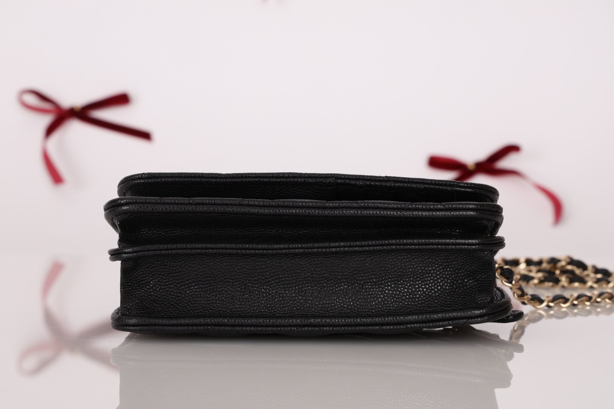 Chanel 2021 Caviar Mini Wallet on Chain - FashioNica