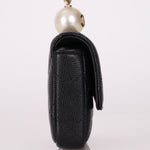Chanel 2021 Caviar Pearl Cardholder with Chain - FashioNica