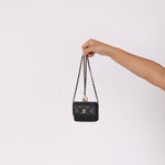 Chanel 2021 Caviar Pearl Cardholder with Chain - FashioNica