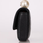 Chanel 2021 Caviar Pearl Cardholder with Chain - FashioNica