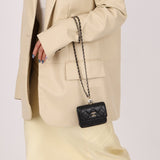 Chanel 2021 Caviar Pearl Cardholder with Chain - FashioNica