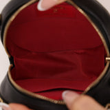 Chanel 2021 Chain Around Round Quilted Lambskin Clutch with Chain - FashioNica