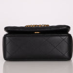 Chanel 2021 Crystal CC Full Flap Bag Quilted Lambskin Mini - FashioNica