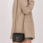 Chanel 2021 Crystal CC Full Flap Bag Quilted Lambskin Mini - FashioNica