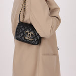 Chanel 2021 Crystal CC Full Flap Bag Quilted Lambskin Mini - FashioNica