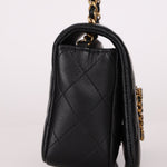 Chanel 2021 Crystal CC Full Flap Bag Quilted Lambskin Mini - FashioNica