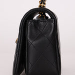 Chanel 2021 Crystal CC Full Flap Bag Quilted Lambskin Mini - FashioNica