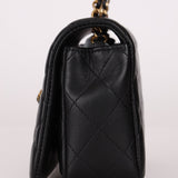 Chanel 2021 Crystal CC Full Flap Bag Quilted Lambskin Mini - FashioNica