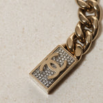 Chanel 2021 Crystal Curb Chain Necklace - FashioNica