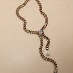 Chanel 2021 Crystal Curb Chain Necklace - FashioNica