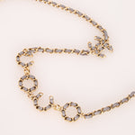 Chanel 2021 Grey Caviar COCO Cardholder on Chain - FashioNica