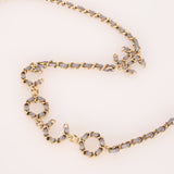 Chanel 2021 Grey Caviar COCO Cardholder on Chain - FashioNica