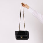 Chanel 2021 Lambskin and Velvet Single Flap Bag - FashioNica