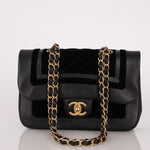Chanel 2021 Lambskin and Velvet Single Flap Bag - FashioNica
