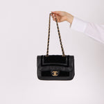 Chanel 2021 Lambskin and Velvet Single Flap Bag - FashioNica