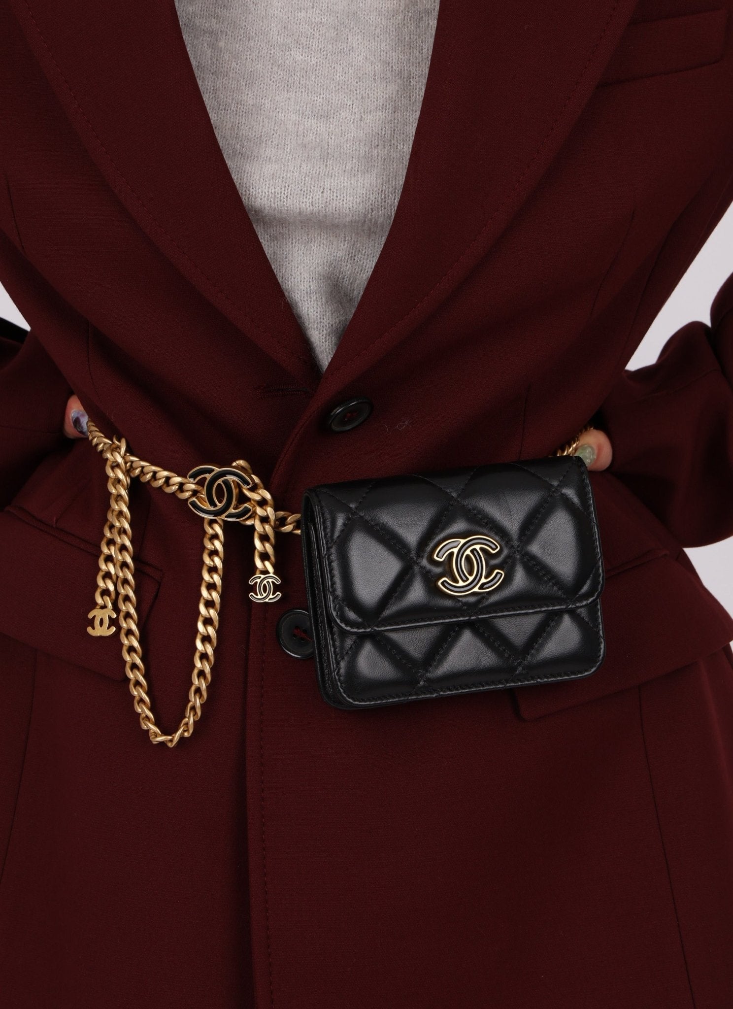 Chanel 2021 Lambskin Enamel Belt Bag - FashioNica