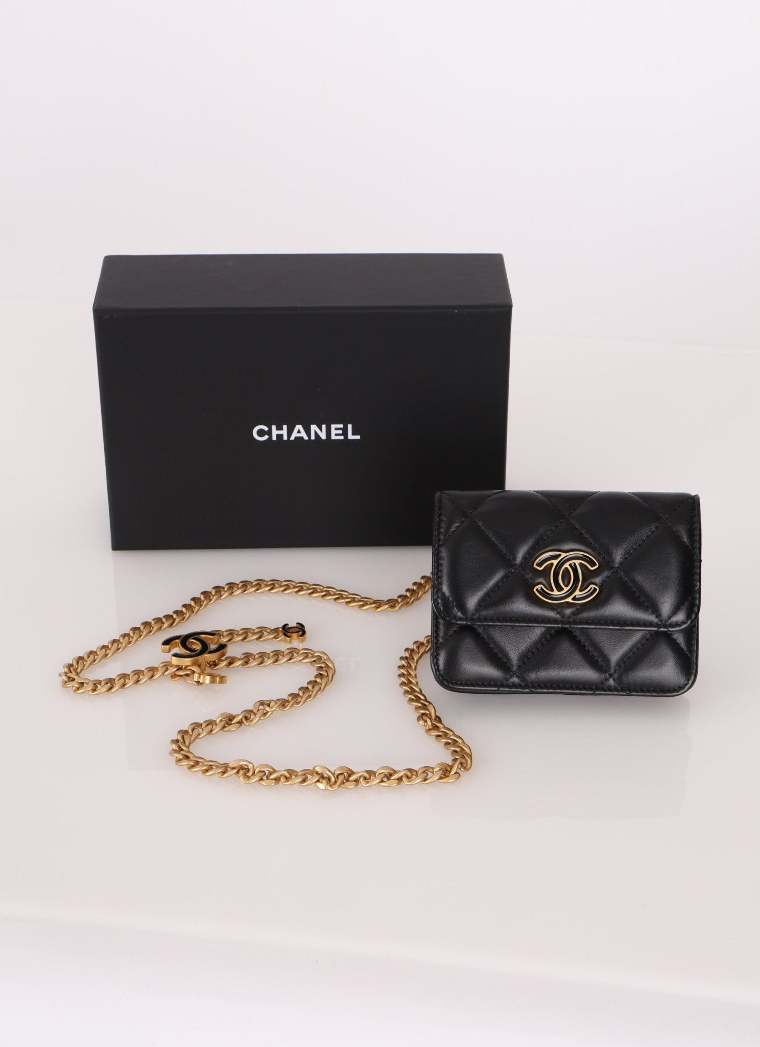 Chanel 2021 Lambskin Enamel Belt Bag - FashioNica