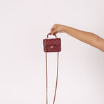 Chanel 2021 Lambskin Mini Top Handle on Chain - FashioNica