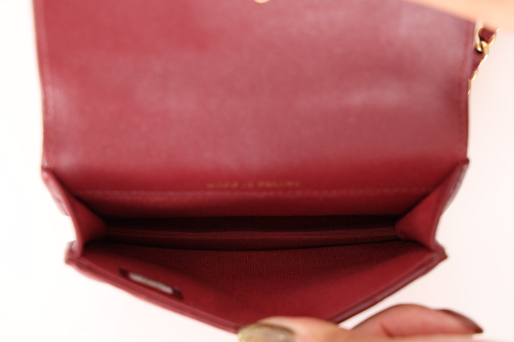 Chanel 2021 Lambskin Mini Top Handle on Chain - FashioNica