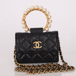 Chanel 2021 Lambskin Pearl Bracelet Bag - FashioNica