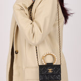 Chanel 2021 Lambskin Pearl Bracelet Bag - FashioNica