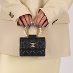 Chanel 2021 Lambskin Pearl Bracelet Bag - FashioNica