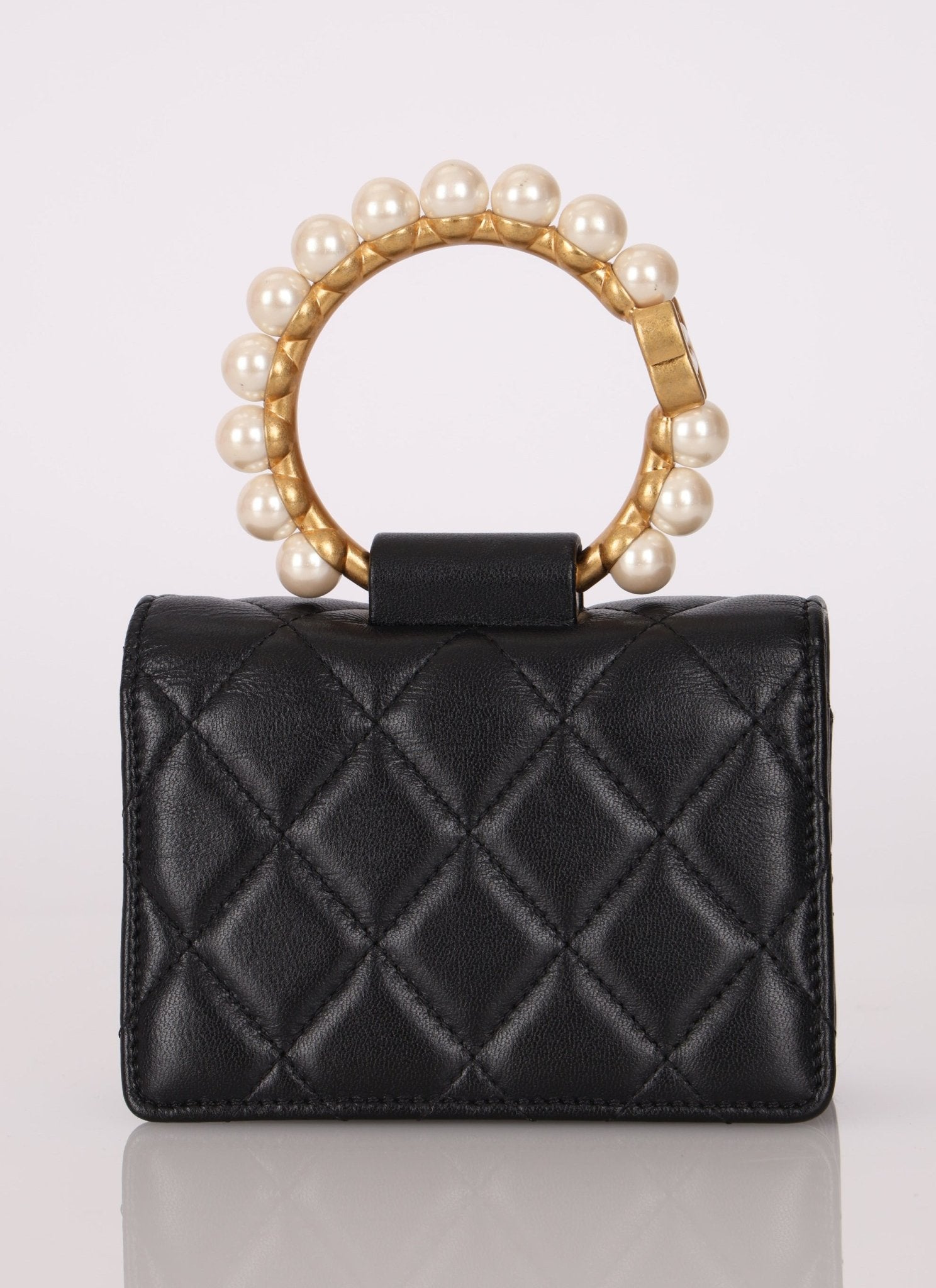 Chanel 2021 Lambskin Pearl Bracelet Bag - FashioNica