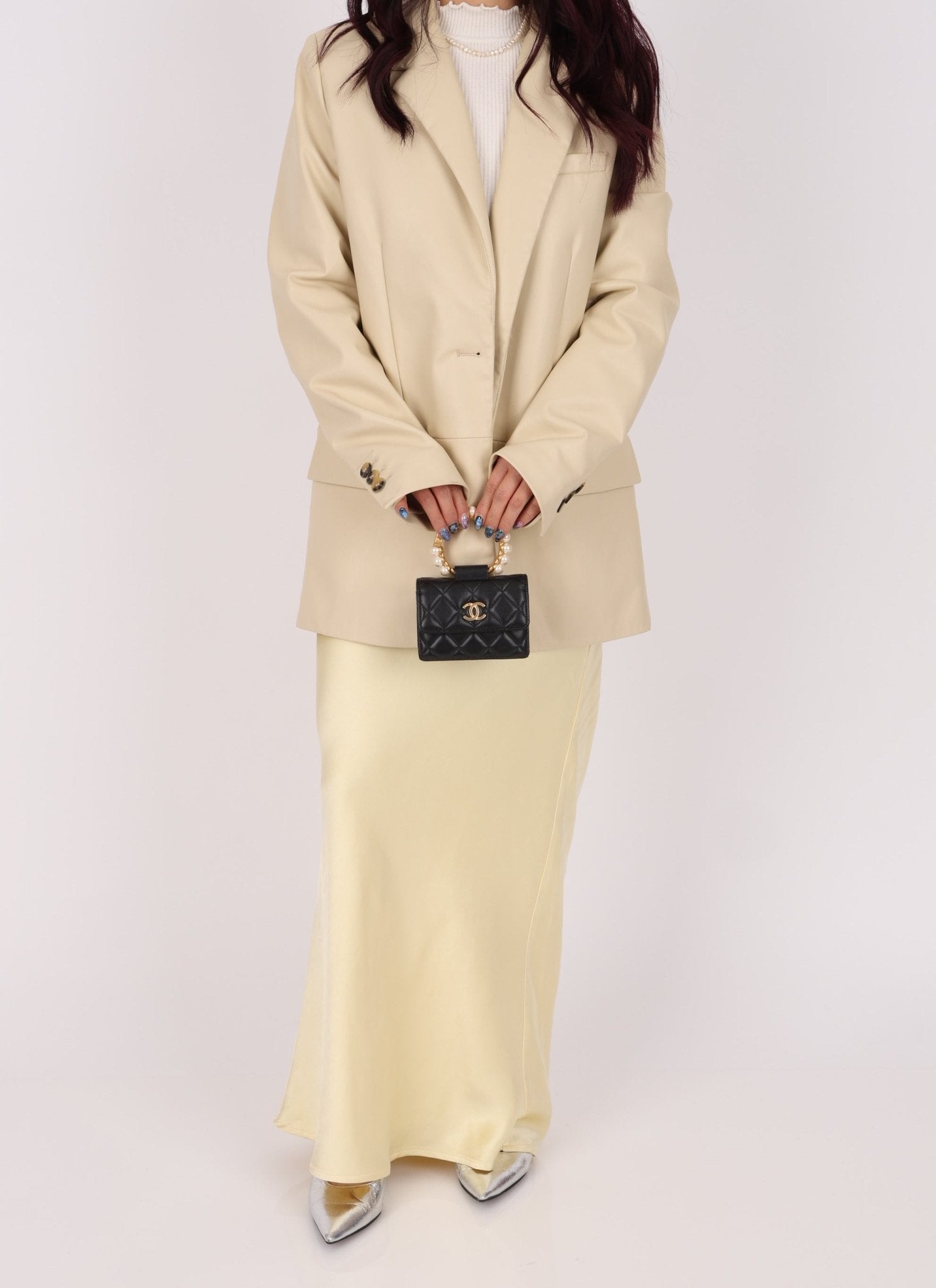 Chanel 2021 Lambskin Pearl Bracelet Bag - FashioNica