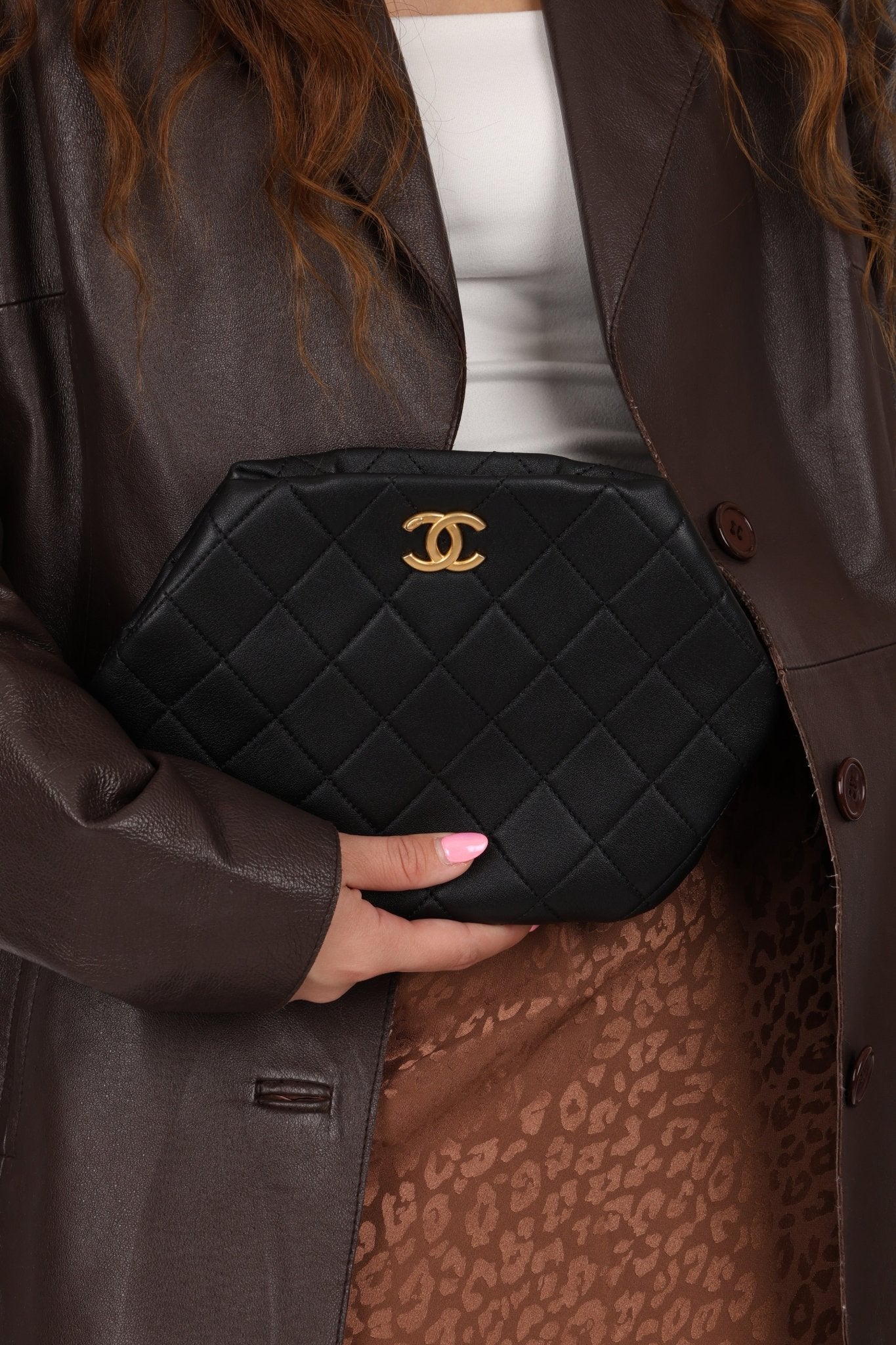 Chanel 2021 Lambskin Pearl Crown Clutch - FashioNica