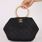 Chanel 2021 Lambskin Pearl Crown Clutch - FashioNica