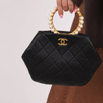 Chanel 2021 Lambskin Pearl Crown Clutch - FashioNica