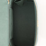 Chanel 2021 Lambskin Teal Mini Rectangular Top Handle Vanity - FashioNica