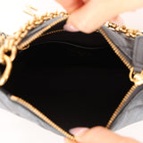 Chanel 2021 Metallic Logo Charms Quilted Pochette - FashioNica