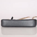 Chanel 2021 Metallic Logo Charms Quilted Pochette - FashioNica