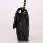 Chanel 2021 Miss Coco Strap Caviar Cardholder on Chain - FashioNica