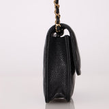 Chanel 2021 Miss Coco Strap Caviar Cardholder on Chain - FashioNica