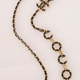 Chanel 2021 Miss Coco Strap Caviar Cardholder on Chain - FashioNica
