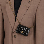 Chanel 2021 Patent Miss Coco Classic Flap Belt Bag - FashioNica