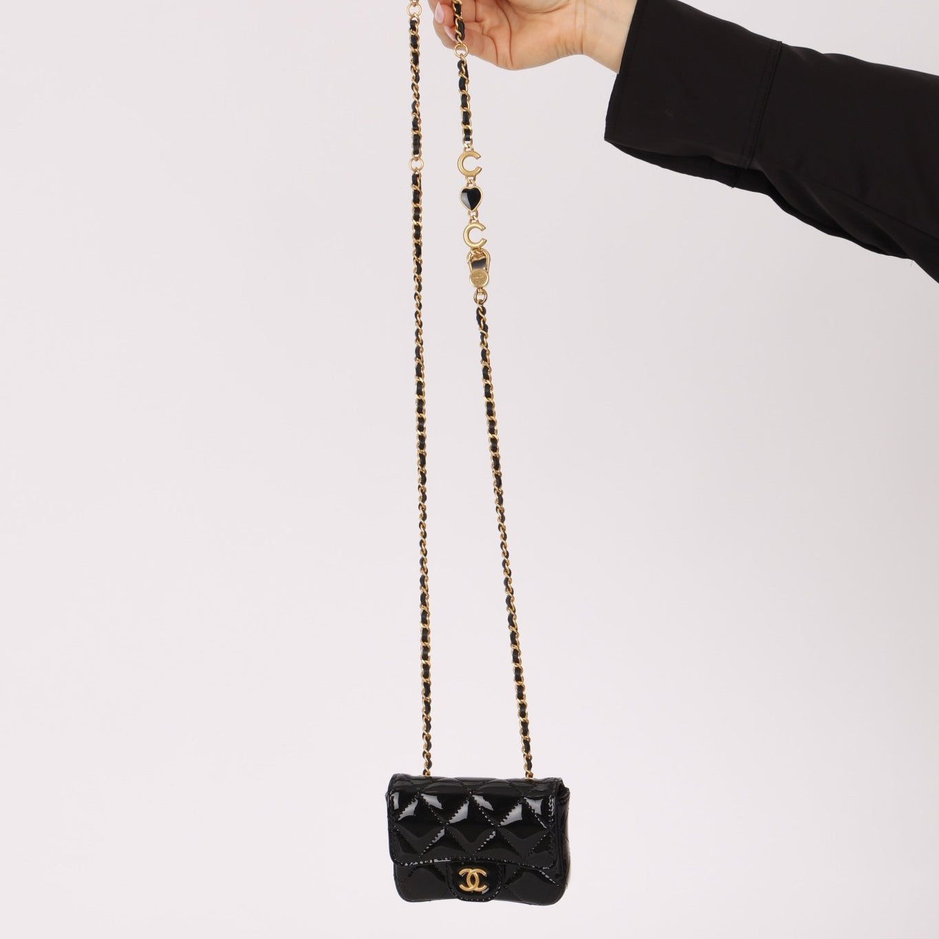 Chanel 2021 Patent Miss Coco Classic Flap Belt Bag - FashioNica